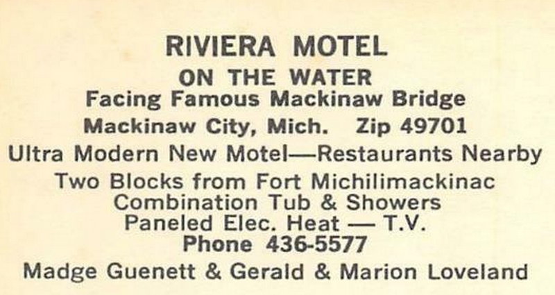 Riviera Motel - Postcard (newer photo)